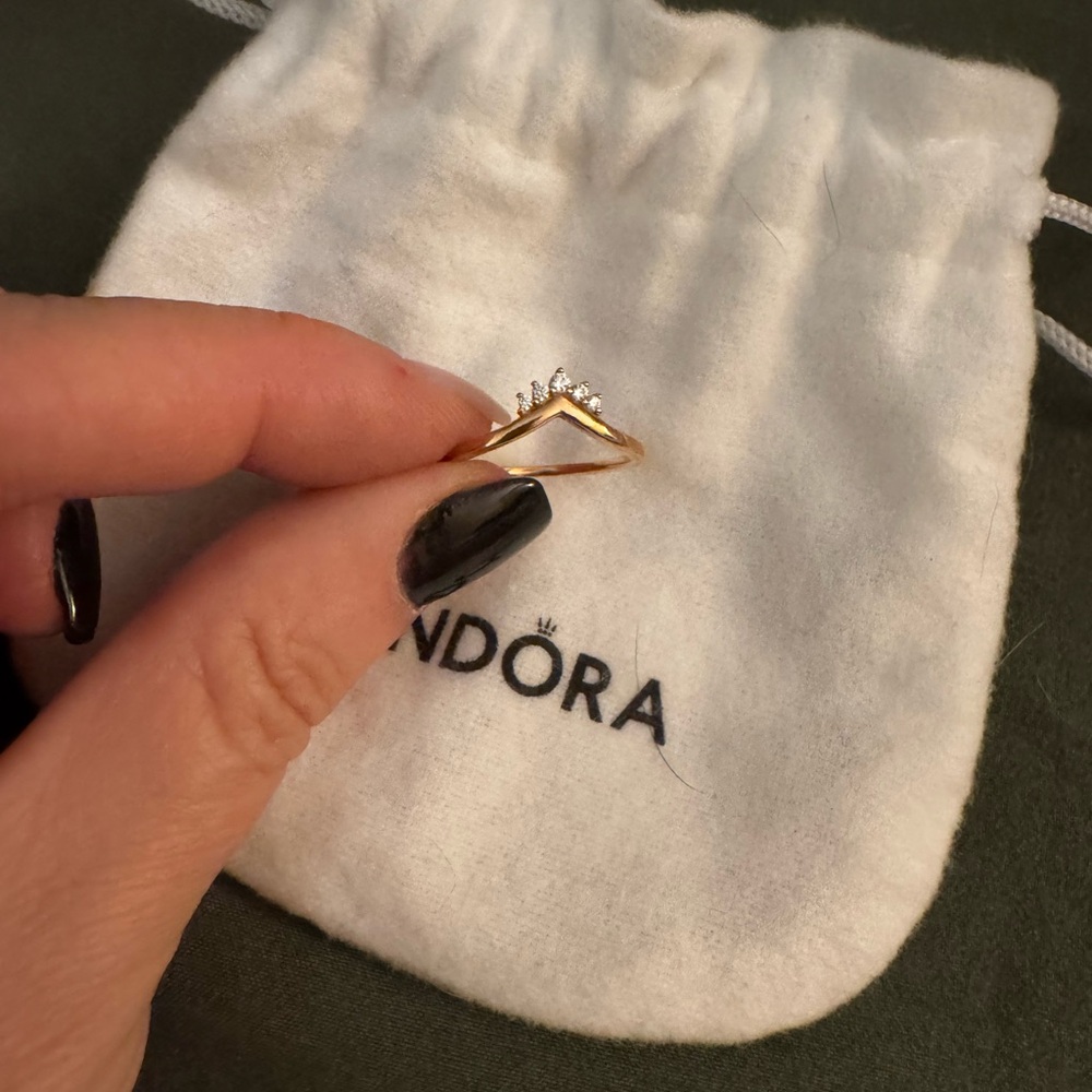Tiara Wishbone Ring